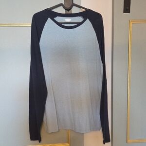 Old Navy Blue and Black Raglan Shirt